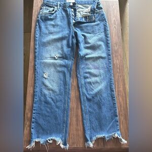We The Free Blue Straight Leg Jeans